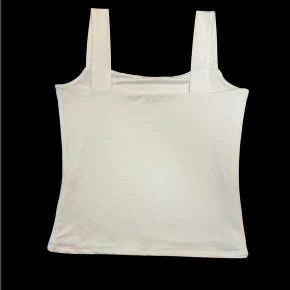 The Workshop Tank Top Bundle Size Large Pink And White Square Neckline Stretch - Picture 7 of 14